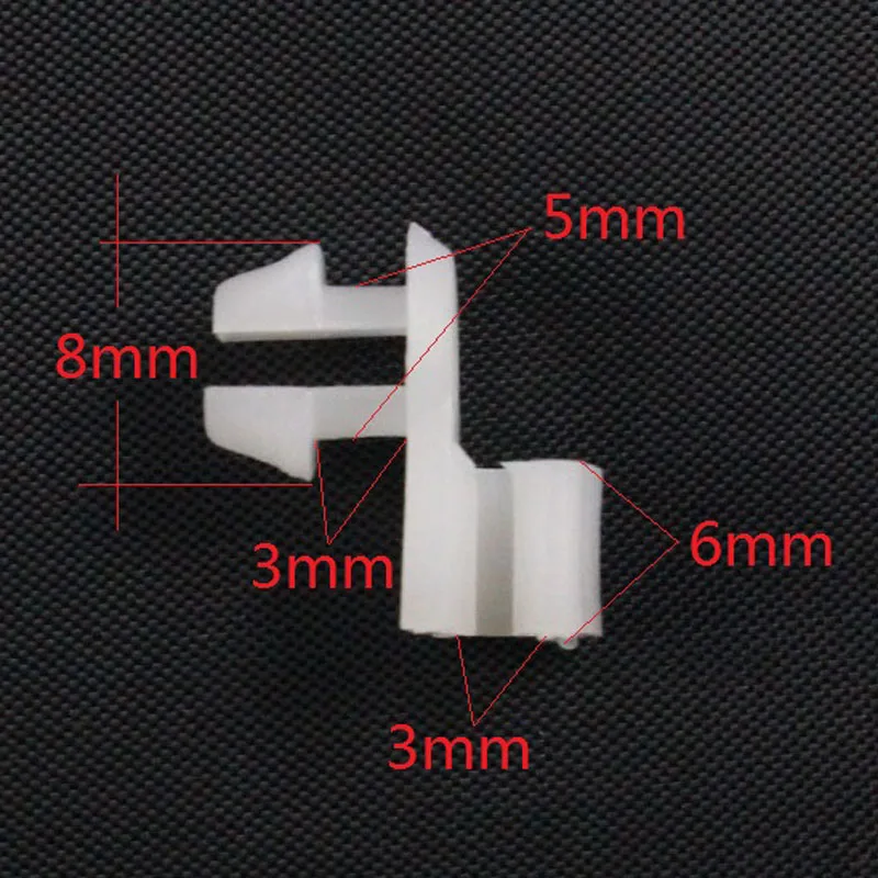

Sogo White Nylon Door Lock Rod Fastener Retainer Clips Car styling