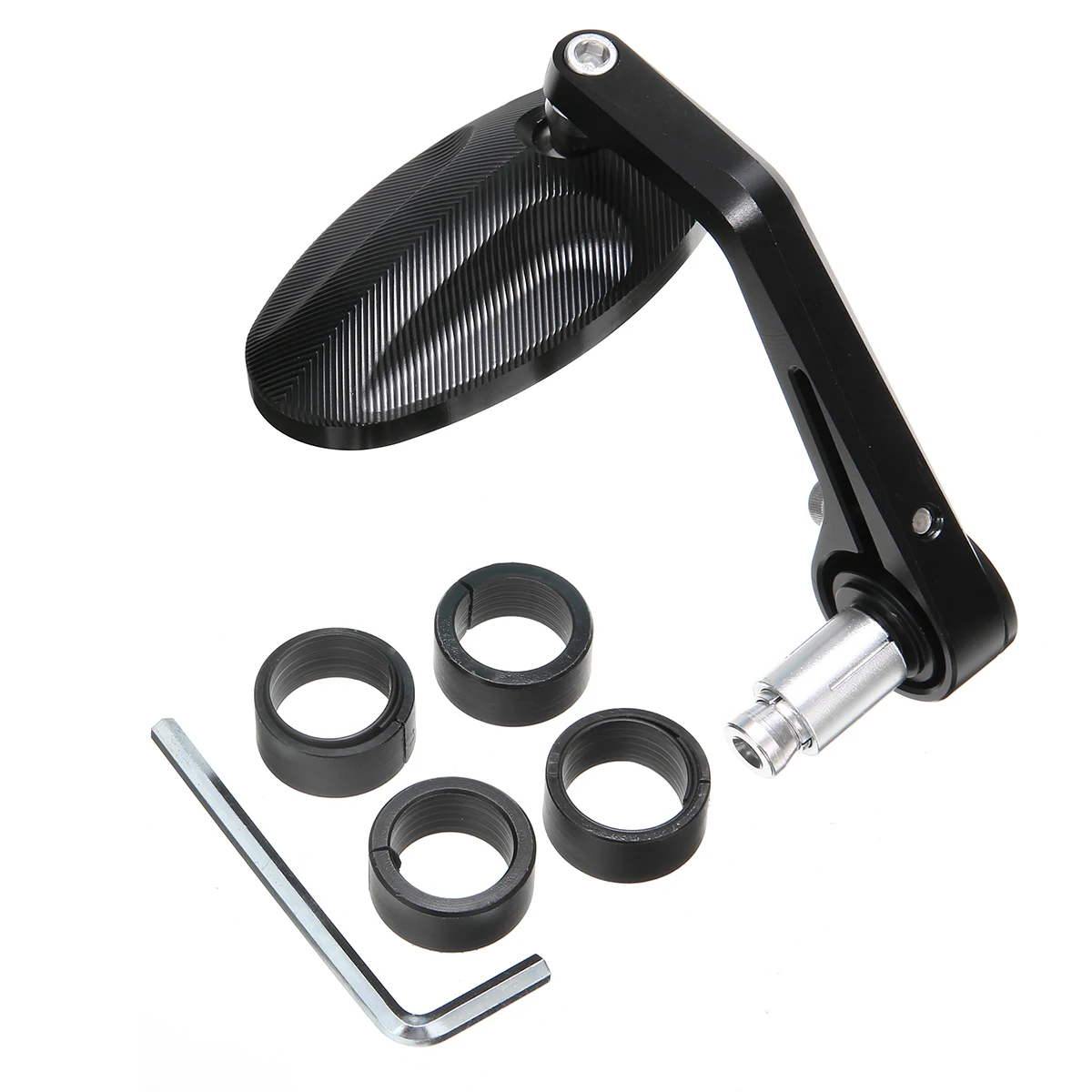 For Triumph Speed Triple 2pcs CNC Motorcycle Bar End Rearview Side Mirror Balck Aluminium Mayitr