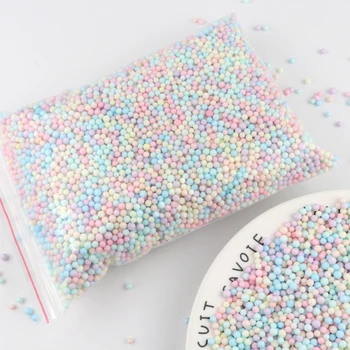 

Colorful Polystyrene Styrofoam Balls Bottle DIY Snow Mud Particles Accessories Slime Balls Mini Tiny Foam Beads Foam Filler 5g