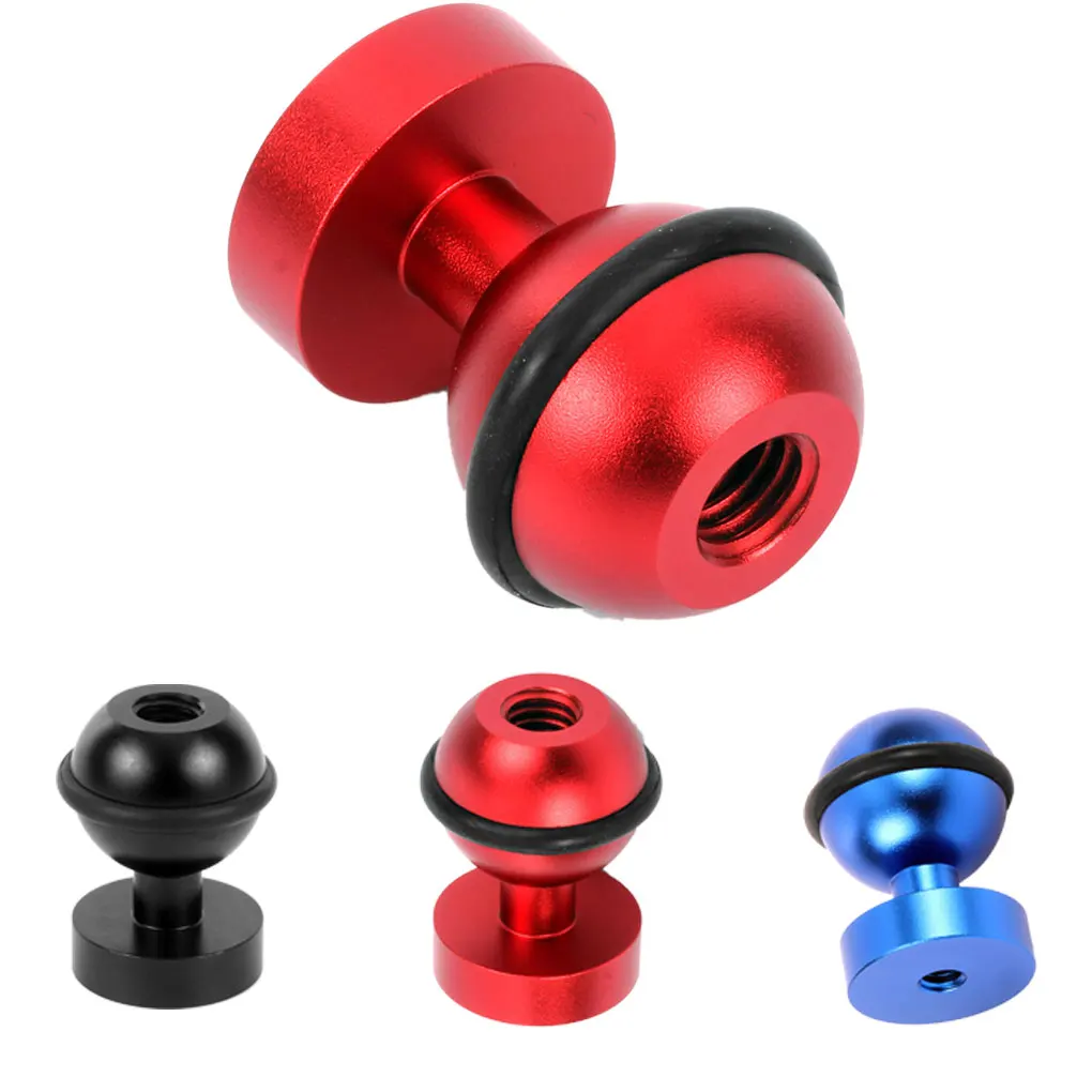 Replacement For Gopro Aluminum Alloy 1/4 inch Screw Socket Ball Adaptor Action Camera Diving Light Mount Adapter | Электроника