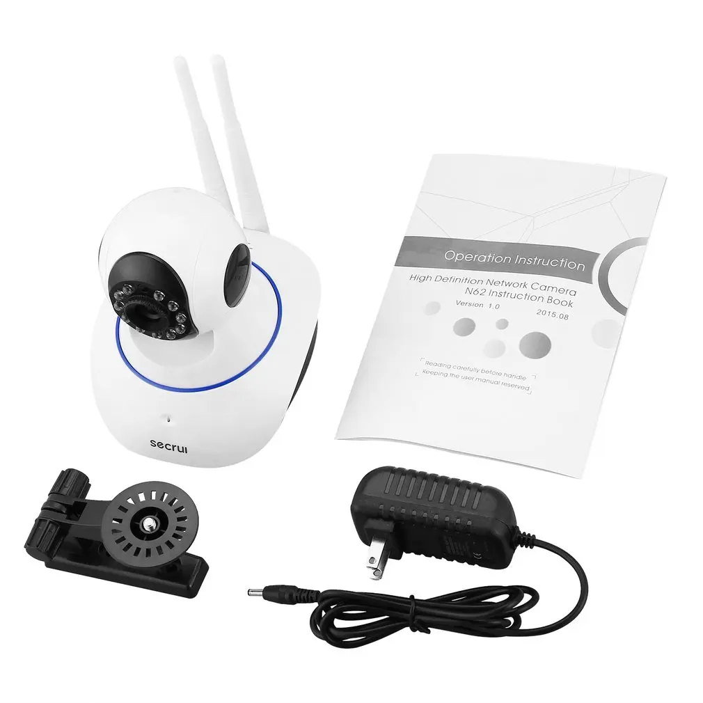 

N62 Wireless Network Camera 720P HD WiFi IP Camera Webcam Home Security Camera Surveillance PnP P2P APP Pan Tilt IR Cut