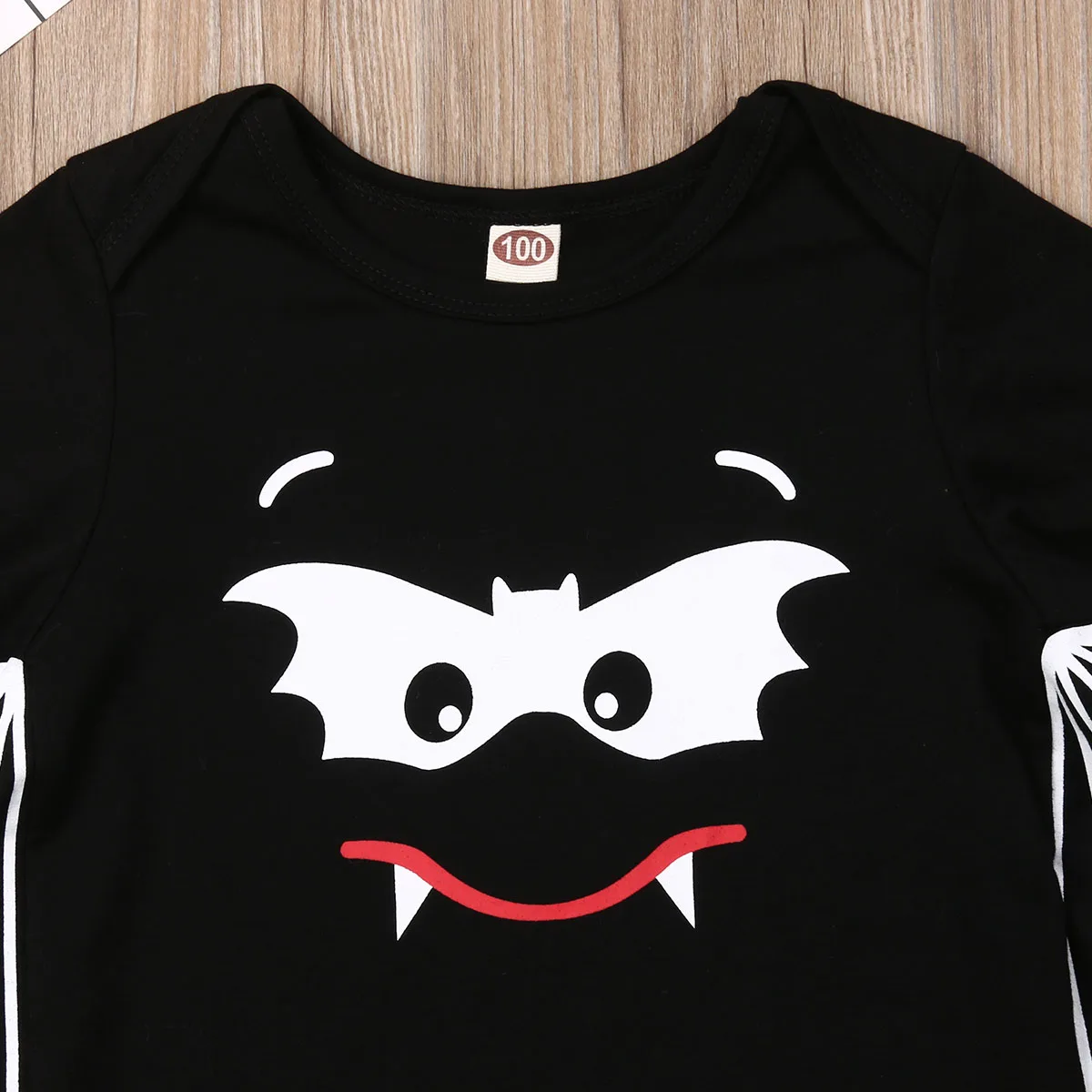 2019 Brand Newborn Baby Girl Boy Brother Sisters Halloween Bat Clothes Romper T-Shirt Tops Cool Costume Party Clothes 3M-5Y