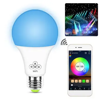 

RGBW Super Bright Durable LED Light Bulb LED Bulb LED Lamp for Google Home APP Control Party Bedroom Decoration Wireless