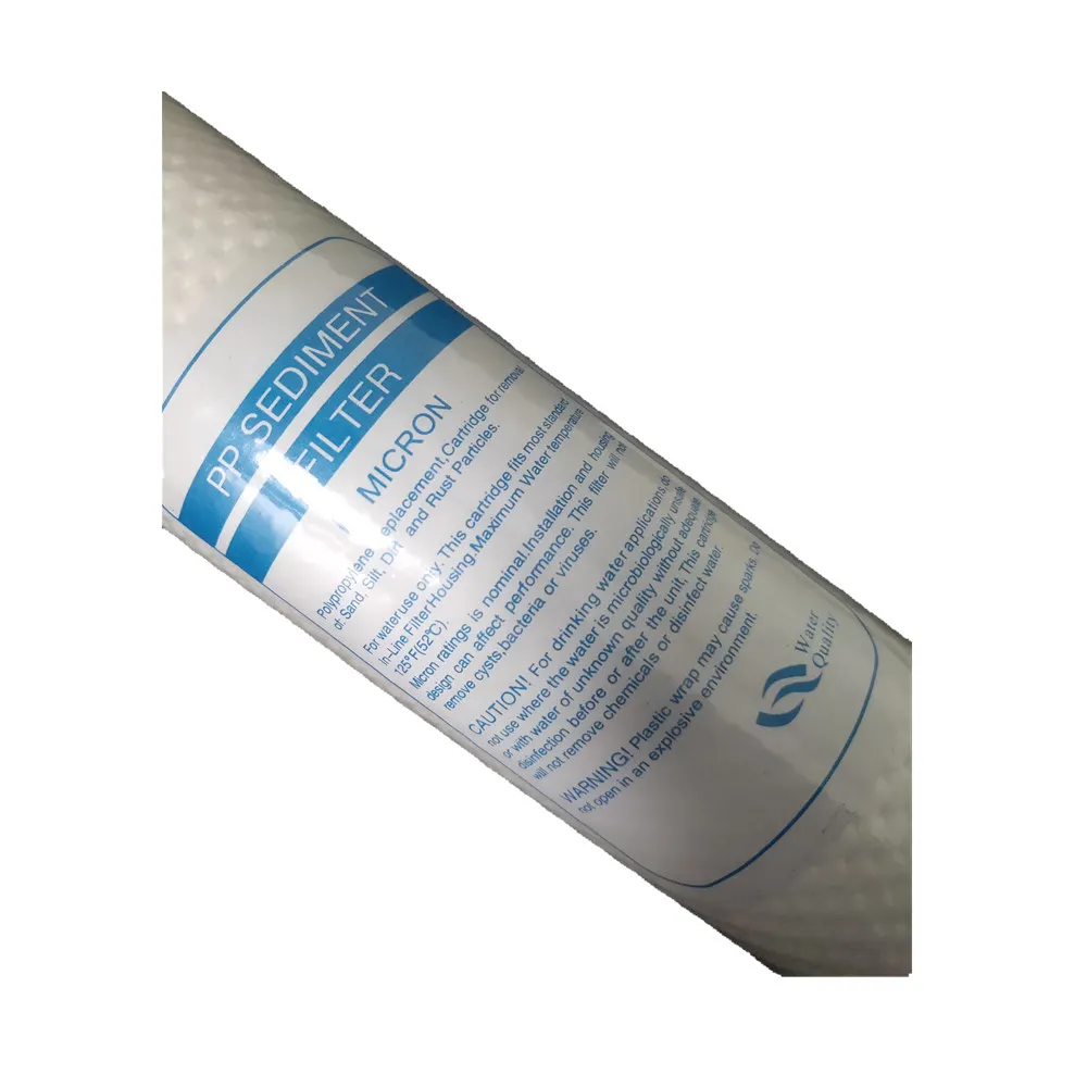 4pcs Water Purifier 10 Inch 1 Micron Sediment Water Filter Cartridge PP Cotton Filter Water Filter System Water Polypropylene