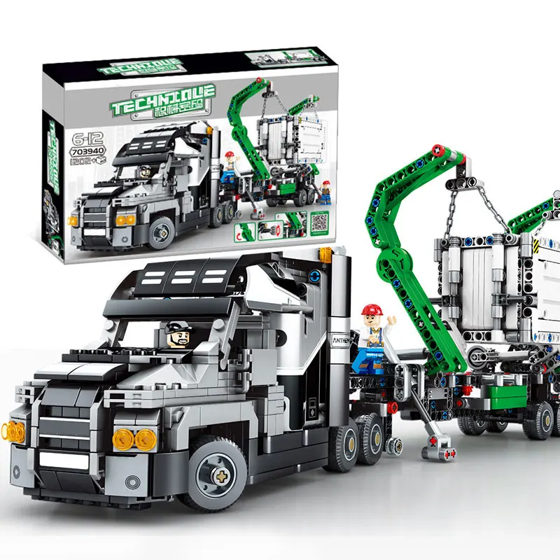 Technic серии Контейнер грузовой автотранспорт автомобиль совместим с грузовиком