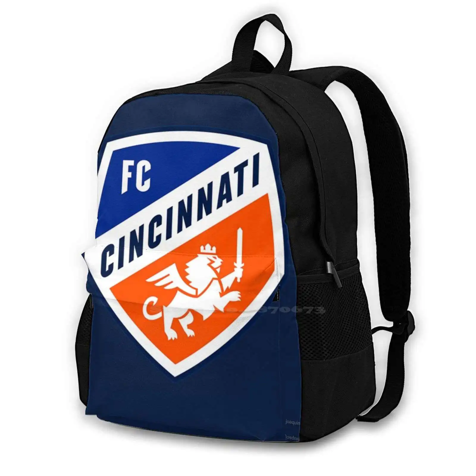 

Fc Cincinnati Badge ( Dark Blue ) Teen College Student Backpack Laptop Travel Bags Cincinnati Mls Major Soccer Football Uses