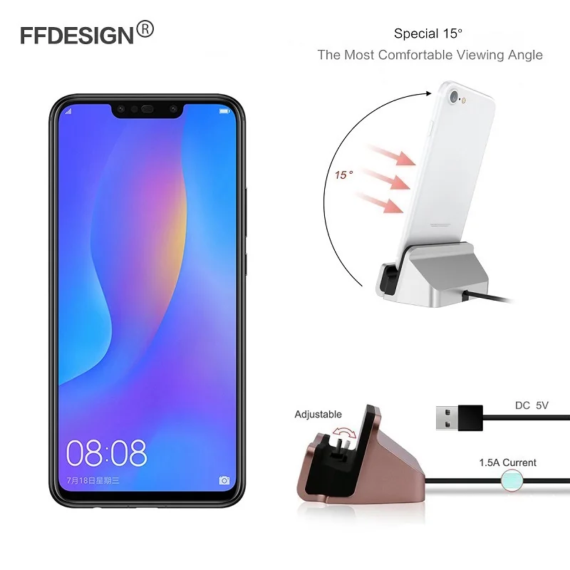 Зарядное устройство для Android Micro usb type C зарядная док-станция базовая станция