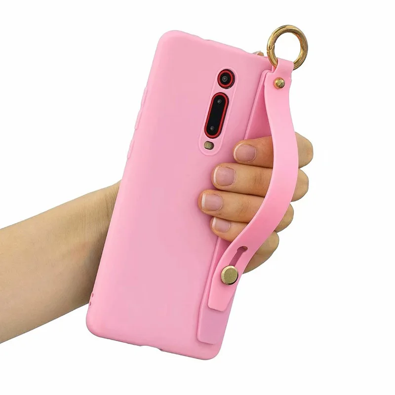 

Redmi K20 Soft Case For Xiaomi Redmi K20 Pro Mi K20 TPU Silicone Wristband Holder Anti-Knock Case For Xiaomi Mi 9t Pro Mi9t