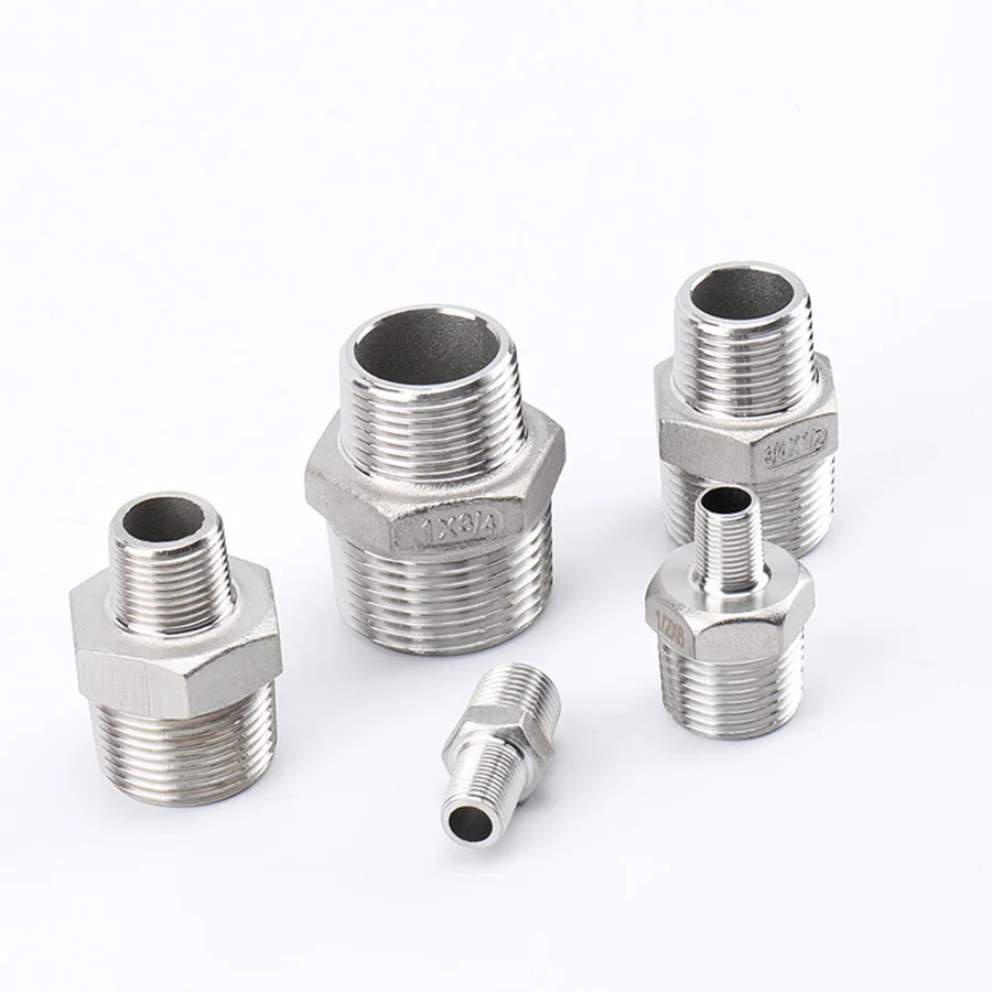 

1-1/4" 1-1/2 Variable Diameter 1/2 3/4 1" BSP Reducing Hexagonal Male Thread 304 Stainless Steel Joint Adapter Plumbing Fittings