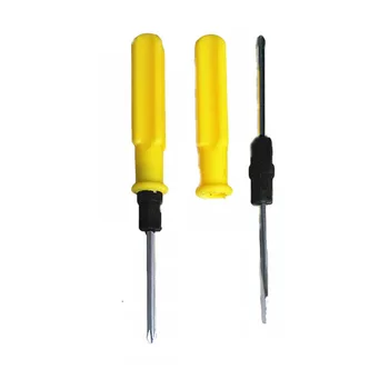 

Dual Purpose Screwdriver Kit Set Small Portable Screw Driver Yellow Handle Repair Hand Tools Precision Car Repair pen Word Cross