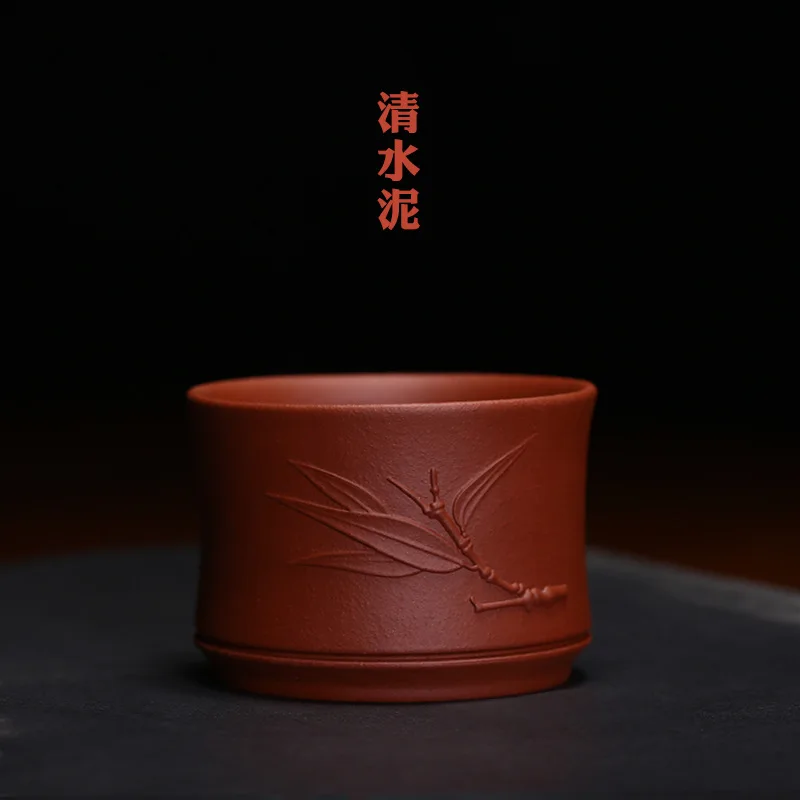 Bamboo Joint Segment Clay Small Cup Wholesale Creative Tea Set Pot Sets cha dao bei Kung Fu Tea Cups Special Offer Promotion