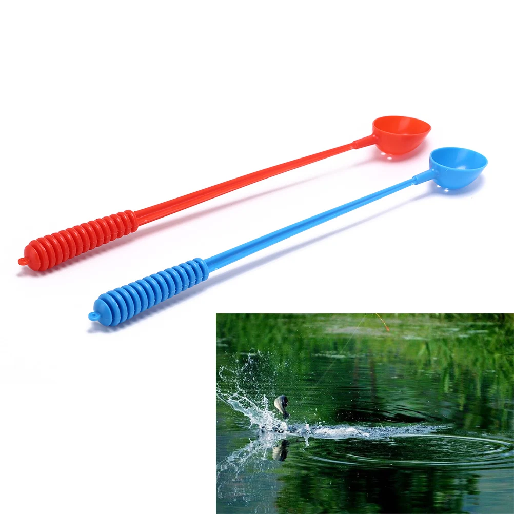 ABS Fiberglass Bait Scoop Carp Coarse  Fish Casting Scoop Baiting Throwing Spoon for Feeding Particles Bait Lure Thrower Boilies