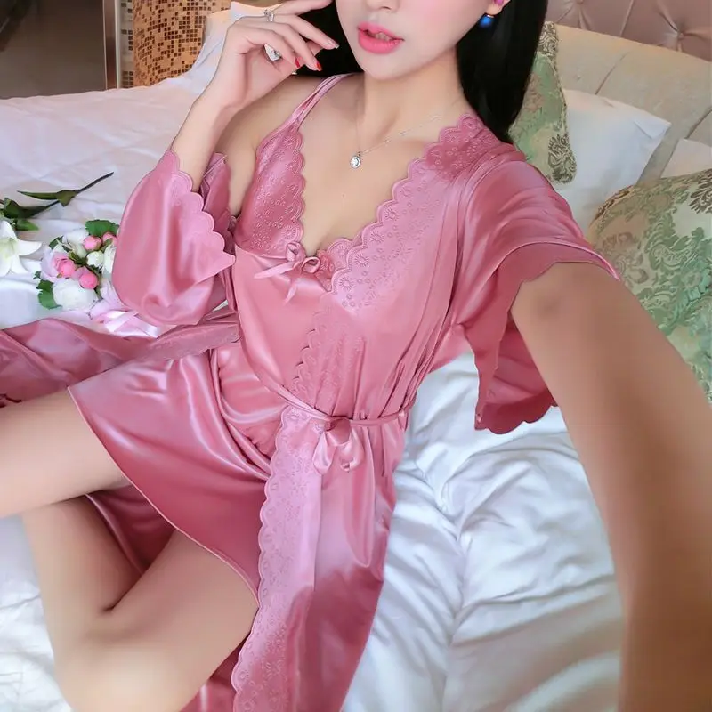 Для женщин \'s ночная рубашка платье Ночная рубашка с длинным рукавос Пижама свободная ночная рубашка