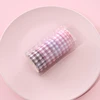 Washi Tape Decorative Ribbons Stationery 6pcs Adhesive Masking Tape Sticker Kawaii Grid Washitape School Supplies Washi Tape Set 6