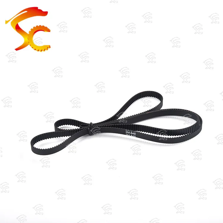 

1pcs 2GT-848-6/10mm belt closed loop rubber 2GT-848-6/10mm timing belt Teeth 424 Length 848mm width 10/6mm for 3D printer