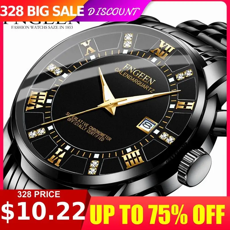

2020 Men's Watch Top Luxury Brand FNGEEN New Quartz Waterproof Calendar Luminous Clock Casual Business Watch Relogio Masculino