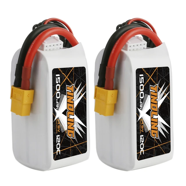 2PCS 4S Lipo hrb Battery14.8V 1500mAh 120C XT60Plug​ For Quadcopter Drone Profesional RC Car FPV Helicopter Airplane 4k toys white