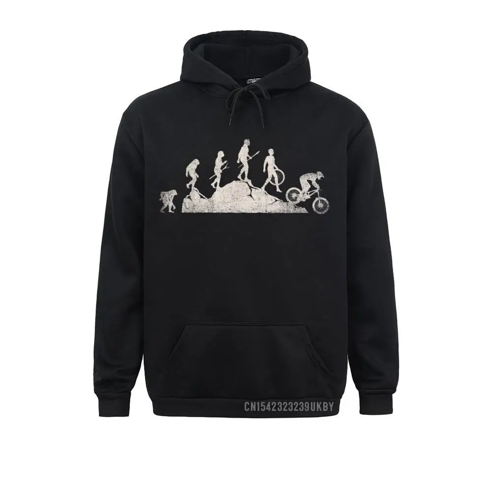 Mountain Biking Evolution Vintage Bicycle Sport Bike Rider T-Shirt__A10942 Printed On Hoodies Long Sleeve for Male  Sweatshirts Design Clothes New Design Mountain Biking Evolution Vintage Bicycle Sport Bike Rider T-Shirt__A10942black