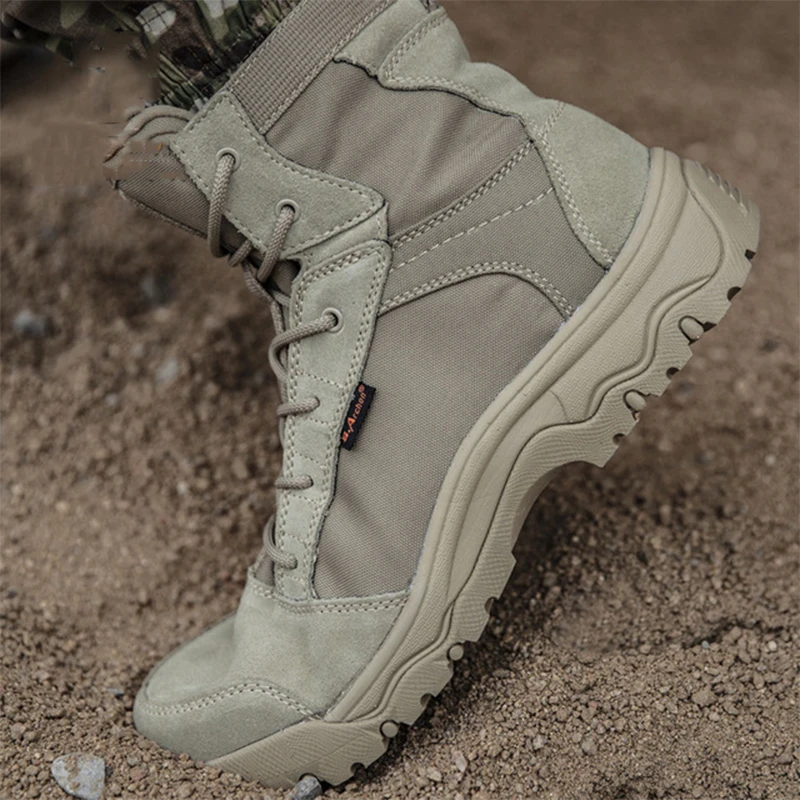 

Men Outdoor Military Tactical Desert Boots Non-Slip Waterproof Breathable Training Shoes Climbing Hunting Hiking Combat Boots