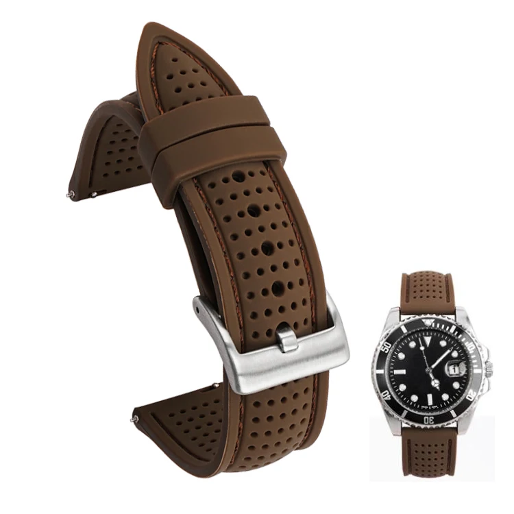 Silicone Sport Strap Waterproof Rubber Replacement Band