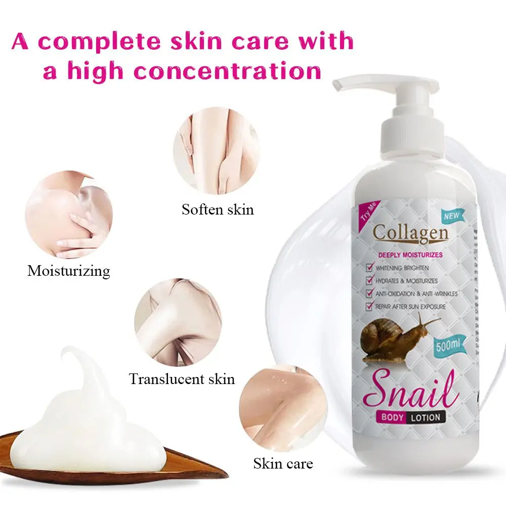 LAIKOU Collagen Snail Face Body Cream Deep Moisturizing Whole Body Brightening Improve Chicken Skin Anti-drying Body Lotion Care 2