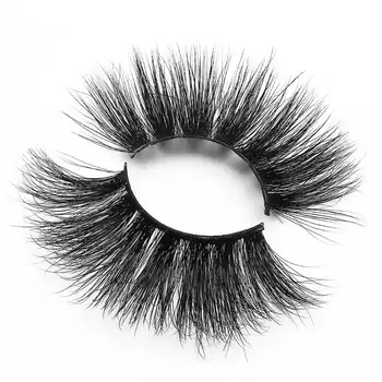 

25mm Real Mink Lashes Bulk Dramatic Thick False Eyelashes Vendor 5D Lash 10 Pairs Eyelash 100% Cruelty Free Mink Eyelashes