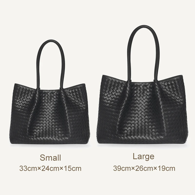 Women's Shoulder Bag Luxury Brand Handbag 100% Sheepskin Leather Woven Bag Large Capacity High Quality 2021 New Original Quality