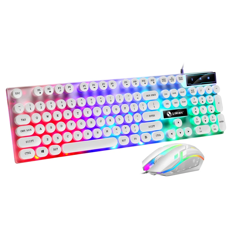 White Keyboard mouse
