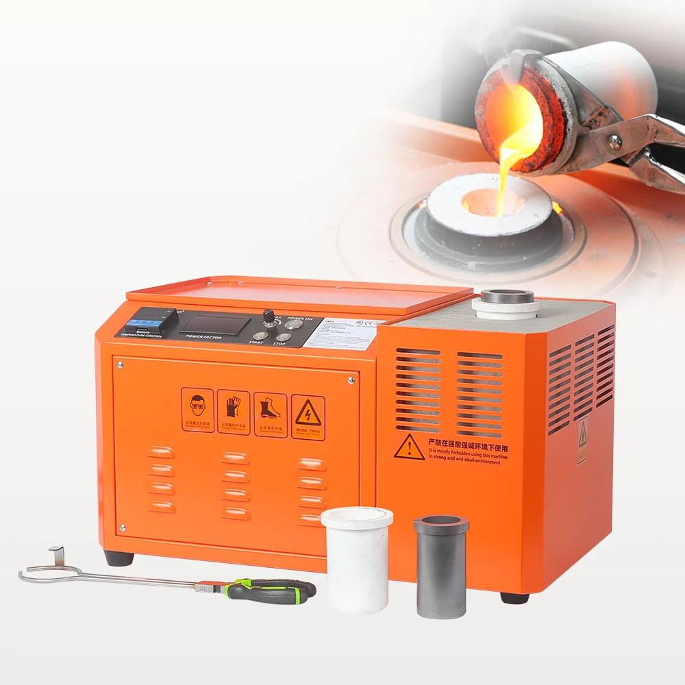 Высококачественная индукционная плавильная печь мини типа для плавления золота