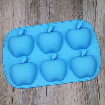 

Chocolate Mold 6 Apple Patterns DIY Birthday Decoration Jelly Pudding Household Goods Ice Mold Handmade Soap Mold Baking Tools