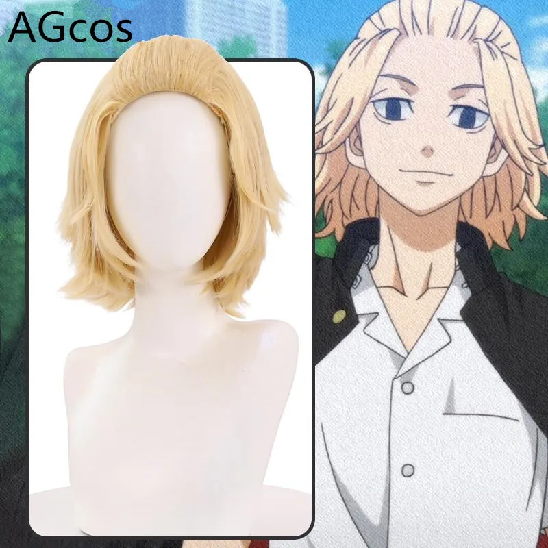 

AGCOS Tokyo Revengers Manjiro Sano Cosplay Wig Anime Cosplay Christmas Hair Wigs