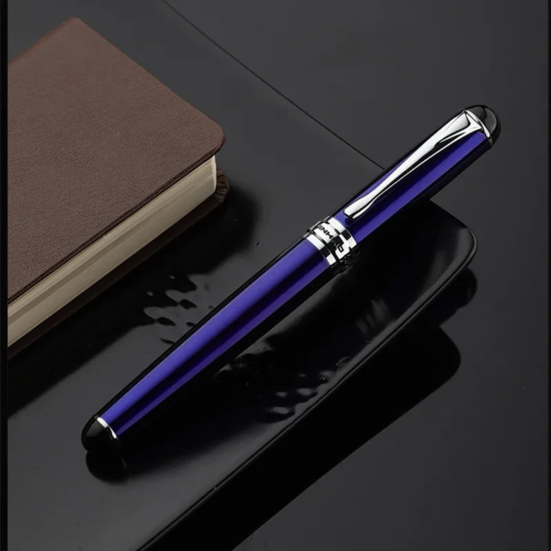 Jinhao 750 블랙 만년필, 고급 펜촉, 고급 잉크 펜, 비즈니스 사무실, 학생 선물, 깃털 펜, 고품질