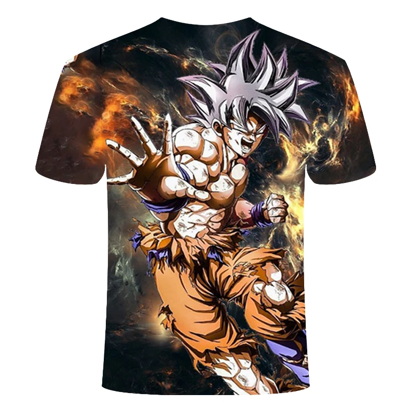 Dragon Ball Z, ультра инстинкт Гоку, Супер Саян, Мужская футболка, 3D принт, летняя футболка Dragon Ball, забавная Мужская футболка, Азиатский Размер, S-6XL