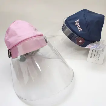 

Anti-Saliva Face Shield UV Protection Sun Hat Adjustable Anti-spitting Mouth Face Mask Protective Cover for Unisex