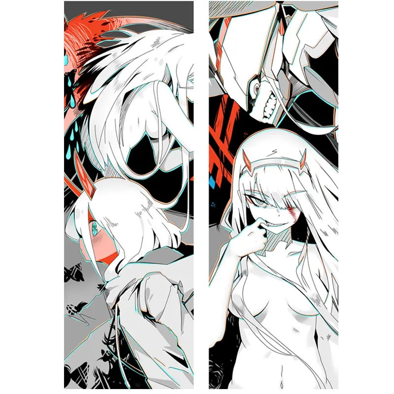 Аниме DARLING в FRANXX-ноль два наволчки для подушки фирмы дакимакура чехол сексуальная девушка 3D двухсторонняя постельные принадлежности обниматься тела Чехол DF02
