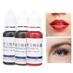 Natural Plant Extract Practice Tattoo Ink Microblading Fast Coloring Practice Skin Tattoo Pigment Supplies For Beginners 15ml