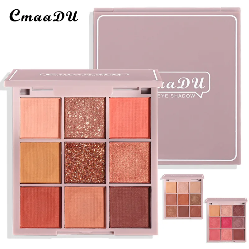 

Eyeshadow Makeup Palette Bright Eyeshadow 9 Colors Shimmer Glitter Make Up Pigment For Eyelids Pigment Eye Shadow Cosmetics Sets