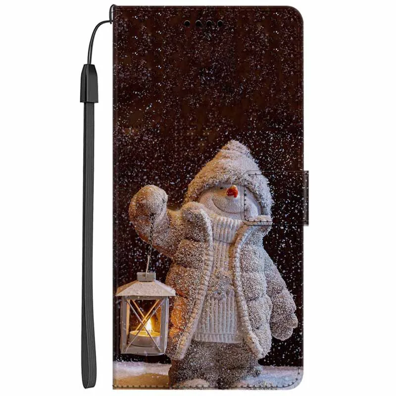 Elegant Leather Flip Wallet Case with Magnetic Closure