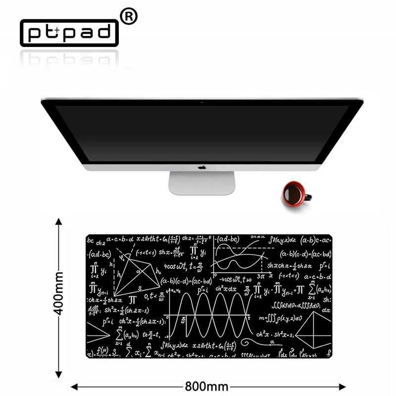 

800*400mm Large Mouse Pad Geometric Formula Blackboard Gaming Play Desk Laptop Natural Rubber Mouse Mat Mousepad tapis de souris