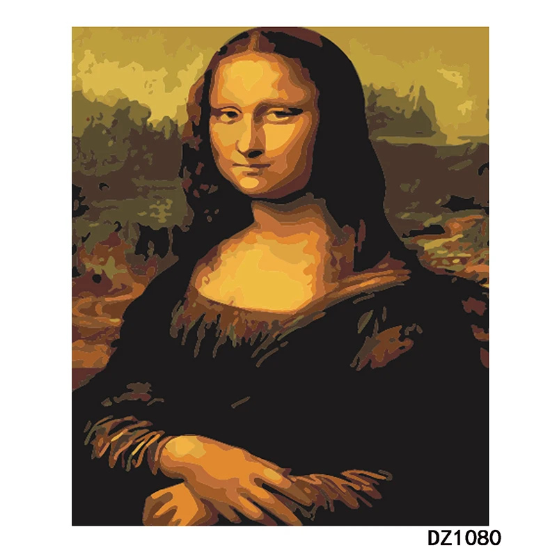 

Mona Lisa Wall Art Pictures Digital Oil Painting,Picture By Numbers,Painting By Numbers For Adults Coloring By Number,Home Decor