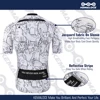 KEMALOCE Breathable Unisex White Cartoon Cat Cycling Jersey Spring Anti-Pilling Eco-Friendly Bike Clothing Top Road Team Bicycle 5