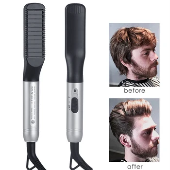 

Multifunctional Men's Hair Straightening Shaping Comb Electric Quick Hair Straightening Brush Auto Straight Hair Comb Brush