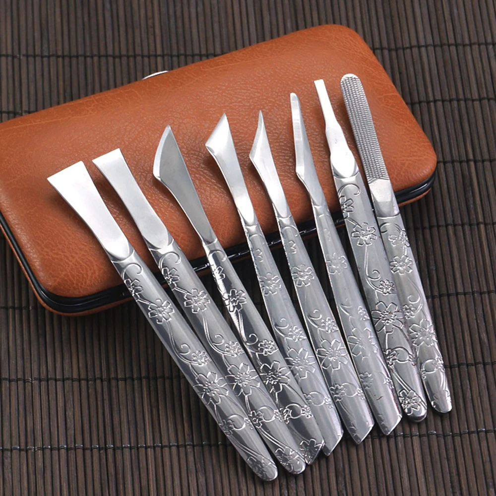 

1Set Professional Pedicure Tool Manicure Knife Kit Stainless Steel Toe Pedicure Knife Nail Clipper Feet Scraper Dead Skin Remove