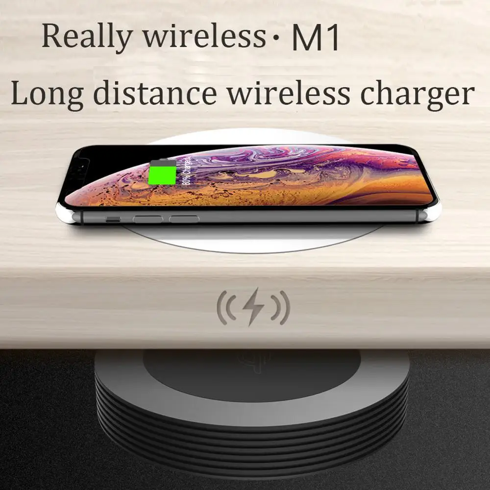 Беспроводное зарядное устройство Qi 10 Вт для ios X/XS Max XR 8 Plus зеркальная Беспроводная