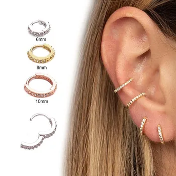 

1 Pcs Piercing Nose Ring Expander Seamless Segment Ear Nose Hoops Gold Color Tragus Cartilage Earrings Nostril Body Jewelry