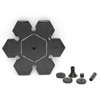 

Snowflake Shape Miniature Floating Solar Fountain Pond Monocrystalline Panel