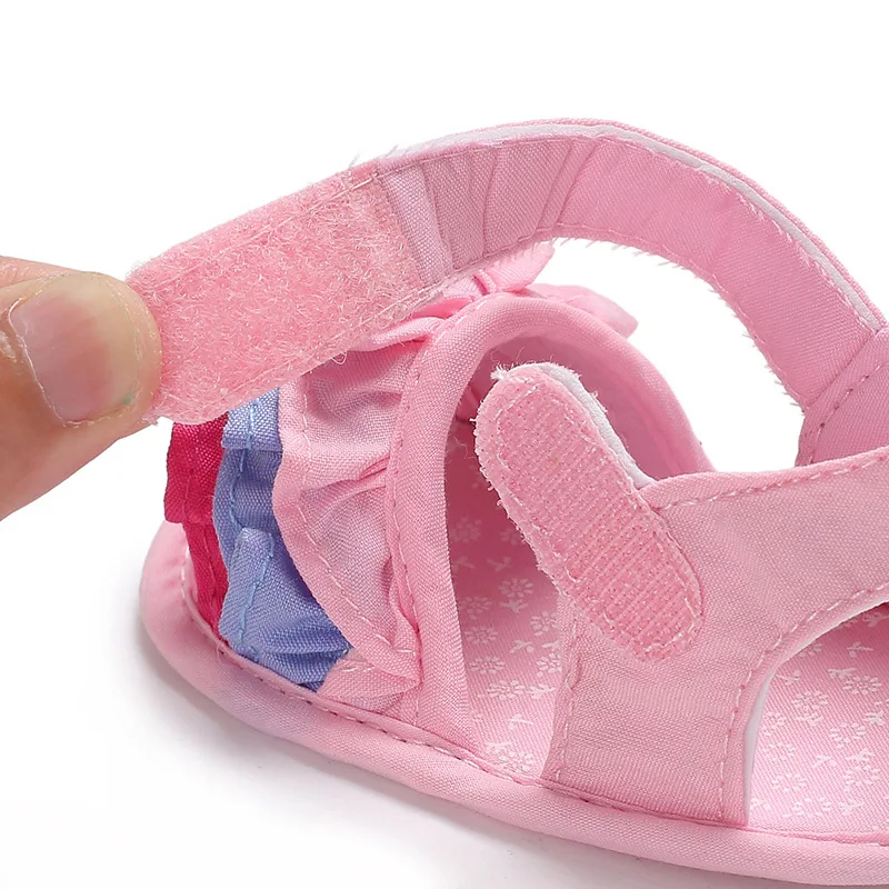 Babyshoes От 0 до 1 года летнее платье для девочек, детская обувь для малышей мягкая подошва детская летняя обувь