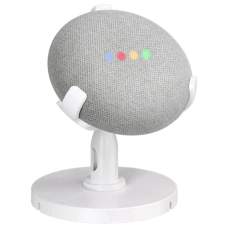 

New Table Holder for Google Home Mini Voice Assistants, 360 degree Rotated Desktop Stand Mount - Improves Sound Visibility and A