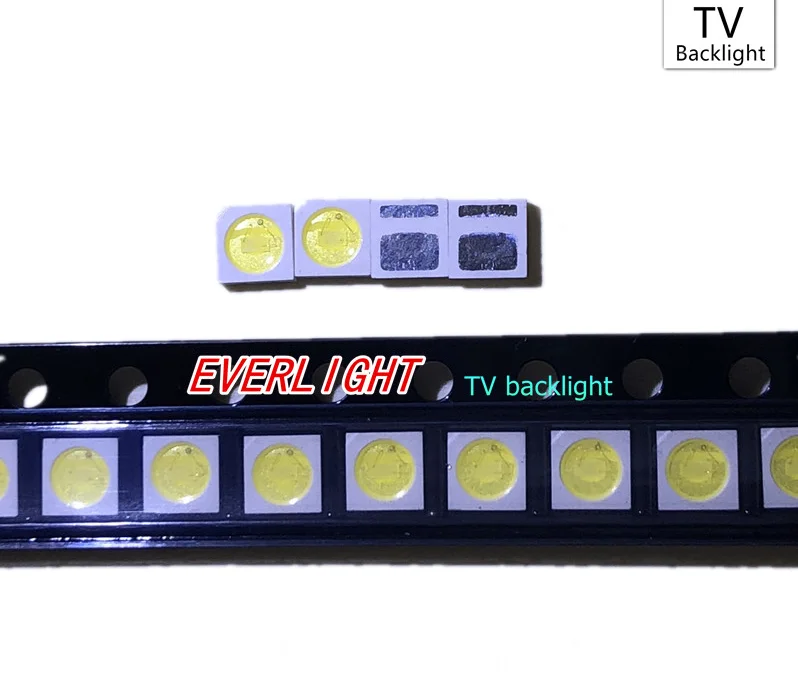 EVERLIGHT 1000pcs LED Backlight 1W 3030 3V Cool white 80-90LM TV Application 62-113TUN2C/S5000-00F/TR8-T | Лампы и освещение