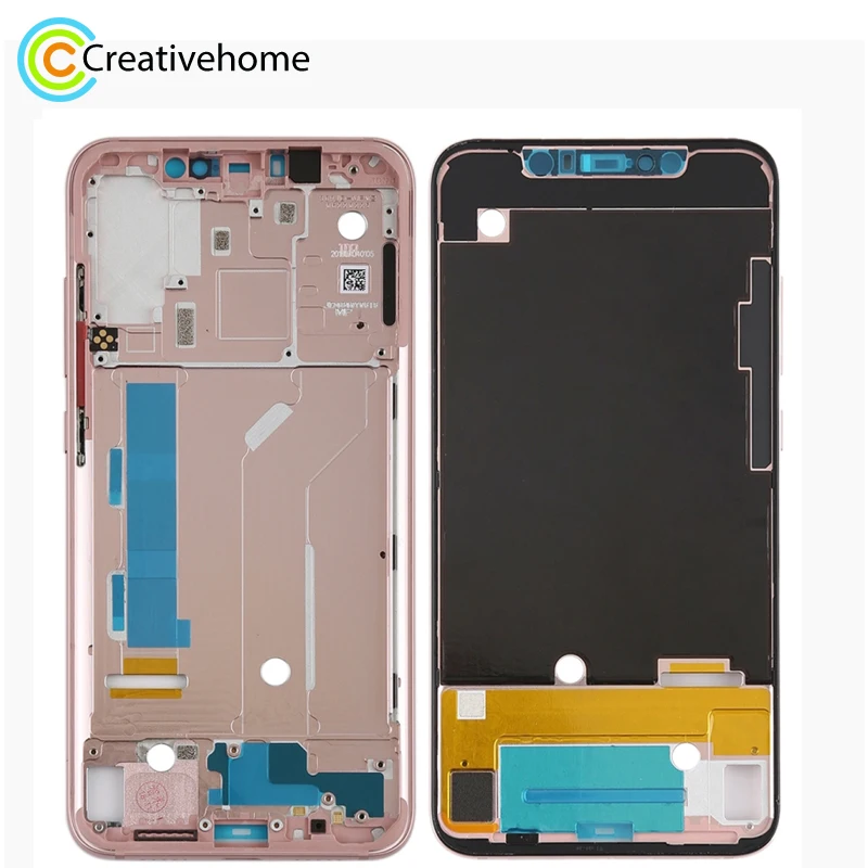 Рамка mi ddle с боковыми клавишами для Xiaomi mi 8(розовое золото